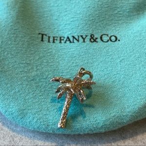 Tiffany palm tree sterling silver charm